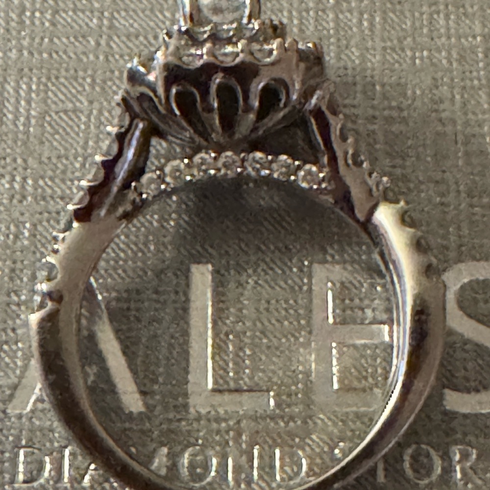 Zales emerald-cut Diamond ring 1-1/2 CT. 14k white gold